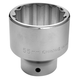 Performance Tool® - 3/4" Drive 55 mm 12-Point Metric Standard Socket