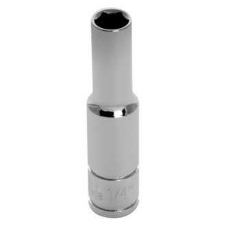 Performance Tool® - 1/4" Drive 1/4" 6-Point SAE Deep Socket