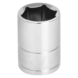 Performance Tool® - 3/8" Drive 9/16" 6-Point SAE Standard Socket