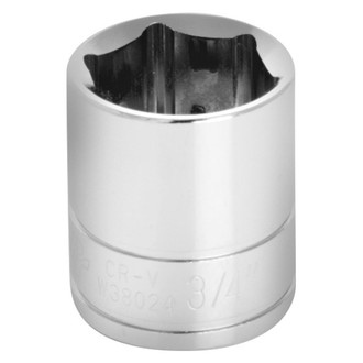 Performance Tool® - 3/8" Drive 3/4" 6-Point SAE Standard Socket