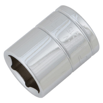 Performance Tool® - 3/8" Drive 15 mm 6-Point Metric Standard Socket