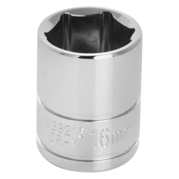 Performance Tool® - 3/8" Drive 16 mm 6-Point Metric Standard Socket