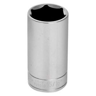 Performance Tool® - 3/8" Drive 15/16" 6-Point SAE Deep Socket