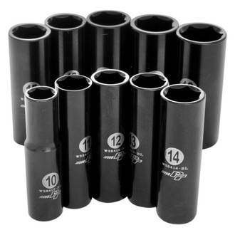 Performance Tool® - 3/8" Drive Metric Deep Socket Set 10 Pieces