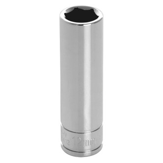 Performance Tool® - 3/8" Drive 12 mm 6-Point Metric Deep Socket