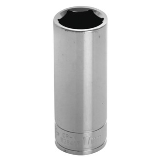 Performance Tool® - 3/8" Drive 17 mm 6-Point Metric Deep Socket