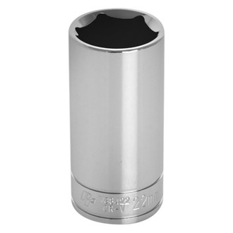Performance Tool® - 3/8" Drive 22 mm 6-Point Metric Deep Socket