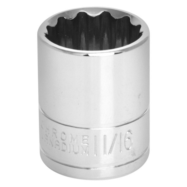 Performance Tool® - 3/8" Drive 11/16" 12-Point SAE Standard Socket