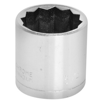 Performance Tool® - 3/8" Drive 3/4" 12-Point SAE Standard Socket