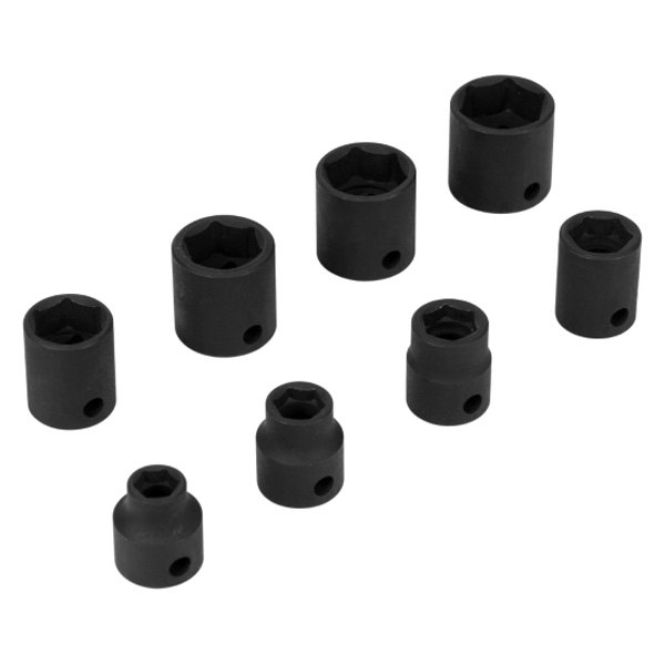 Performance Tool® - (8 Pieces) 3/8" Drive SAE 6-Point Low Profile Impact Socket Set