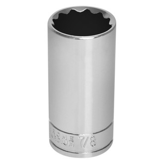 Performance Tool® - 3/8" Drive 7/8" 12-Point SAE Deep Socket