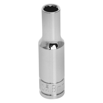 Performance Tool® - 3/8" Drive 12-Point Metric Deep Socket