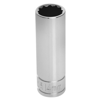 Performance Tool® - 3/8" Drive 14 mm 12-Point Metric Deep Socket