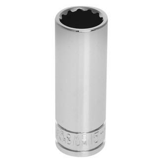 Performance Tool® - 3/8" Drive 15 mm 12-Point Metric Deep Socket