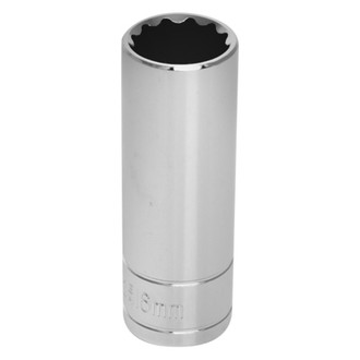 Performance Tool® - 3/8" Drive 16 mm 12-Point Metric Deep Socket