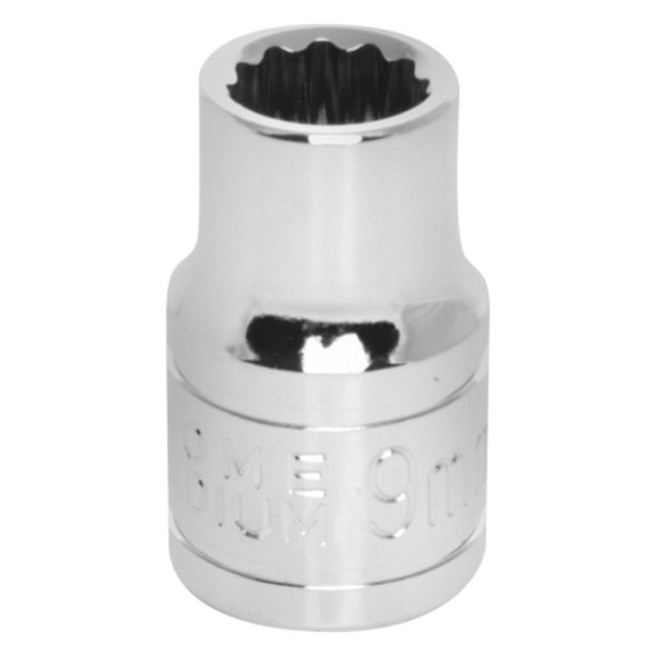 Performance Tool® - 3/8" Drive 9 mm 12-Point Metric Standard Socket