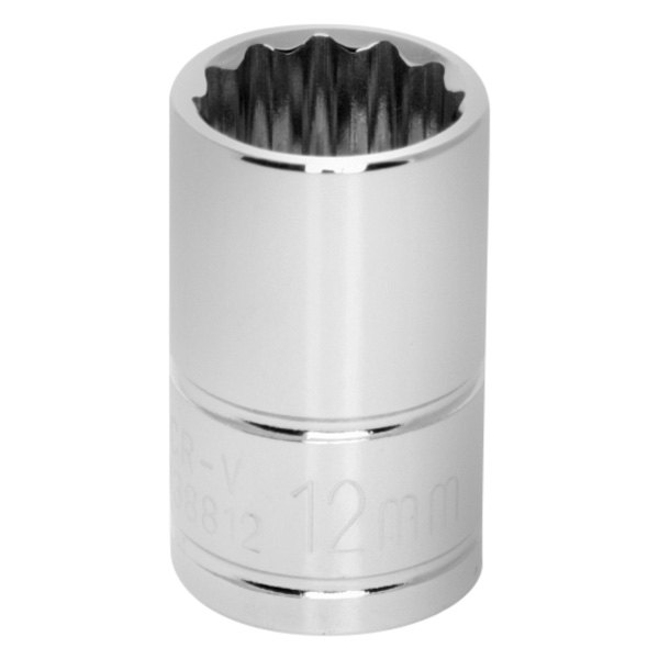 Performance Tool® - 3/8" Drive 12 mm 12-Point Metric Standard Socket