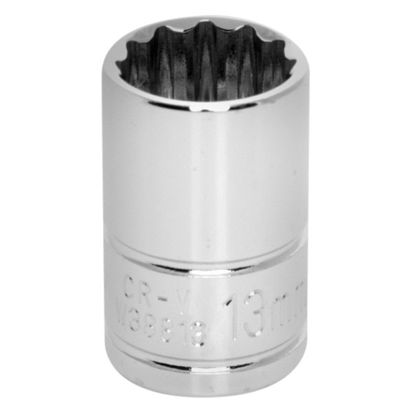 Performance Tool® - 3/8" Drive 13 mm 12-Point Metric Standard Socket