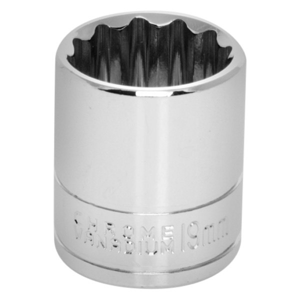 Performance Tool® - 3/8" Drive 19 mm 12-Point Metric Standard Socket