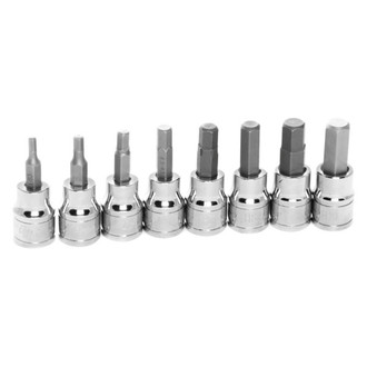 Performance Tool® - 3/8" Drive Metric Hex Bit Socket Set 8 Pieces
