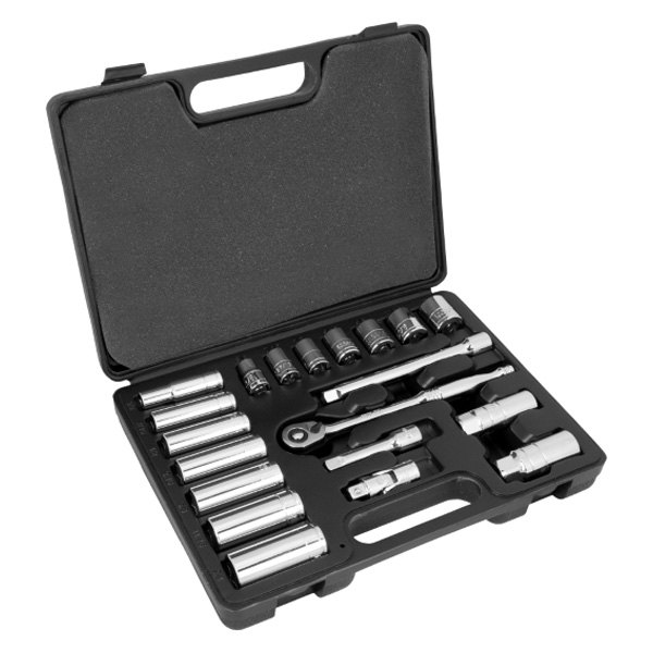 Performance Tool® - 3/8" Drive SAE Ratchet and Socket Set, 20 Pieces