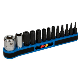 Performance Tool® - Mixed Drive Size Metric Hex (TR) Bit Socket Set 13 Pieces