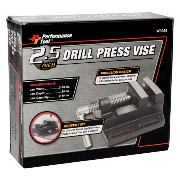 Performance Tool® - 2-1/2" Flat Jaws Drill Press Vise