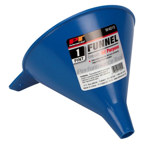 Performance Tool® - 0.125 gal 5.5" Blue Plastic All Purpose Funnel