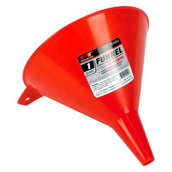 Performance Tool® - 0.25 gal Red Plastic All Purpose Funnel