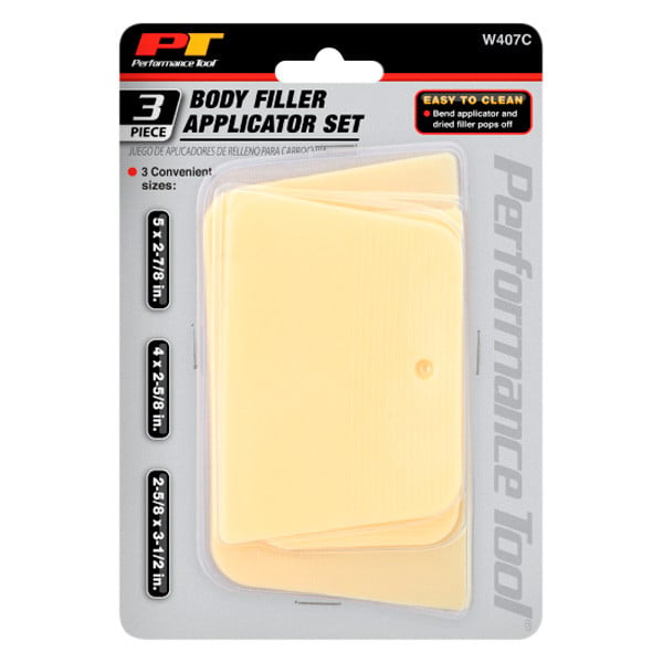 Performance Tool® W407C - 3-piece Plastic Body Filler Spreader Set