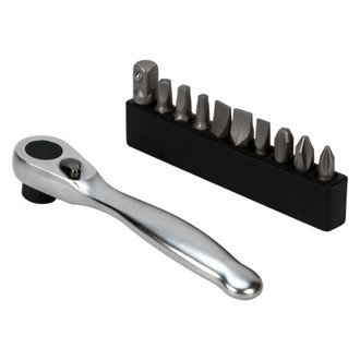 Performance Tool® - 1/4" Bit Holder Size Bit Driver and Bit Set, 10 Pieces