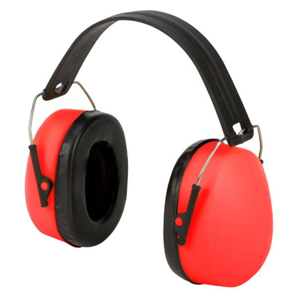 Performance Tool® - 25 dB Red Folding Protective Earmuffs 