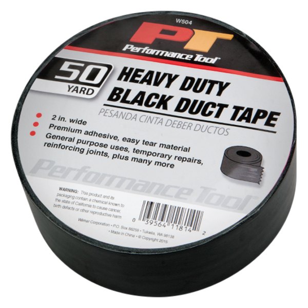 Performance Tool® - 150' x 2" Black Heavy Duty Duct Tape
