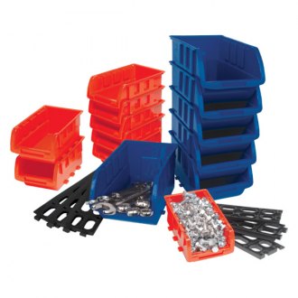 Performance Tool W5196 4 Piece Large Stackable Storage Trays 