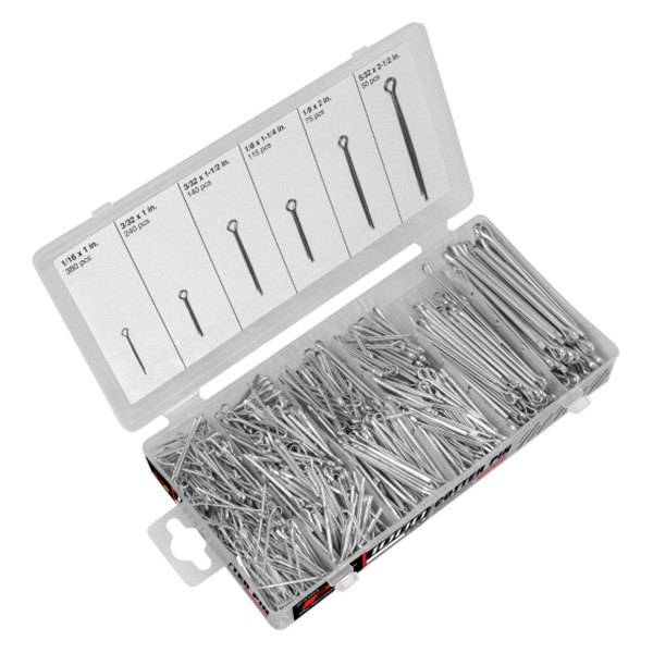 Performance Tool® W5204 Cotter Pin Assortment 1000 Pieces 