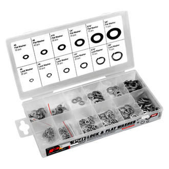 Performance Tool® - Lock & Flat Washer Assortment (350 Pieces)