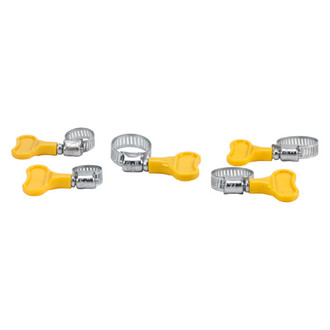 Performance Tool® - 1/2" to 1" SAE Silver Stainless Steel Key Hose Clamp Set