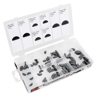 Performance Tool® - SAE Woodruff Key Assortment (80 Pieces)