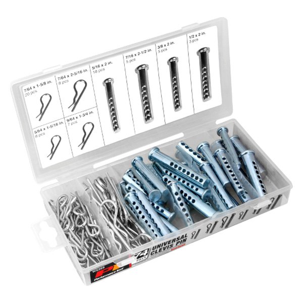 Performance Tool® - Universal Clevis Pin Assortment (74 Pieces)