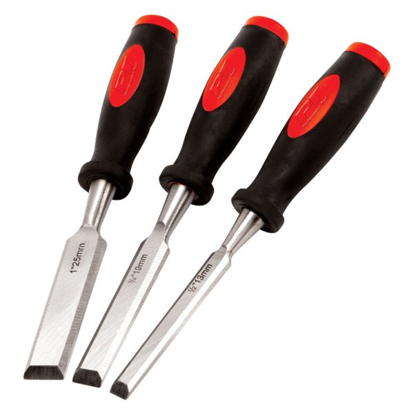 Performance Tool® - 3-piece 1/2" to 1" Woodworking Chisel Set