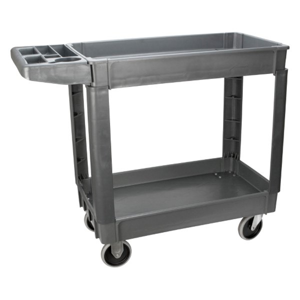 Performance Tool® - 17" x 39.75" x 33.25" Gray Plastic 2-Shelf Service Cart