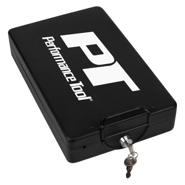 Performance Tool® - 11.3" W x 2.2" H x 6.9" L Black Portable Safe/Lock Box