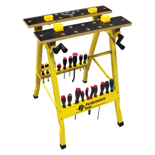 Performance Tool® - Yellow Multi-Purpose Workbench (25" W x 23-7/8" L x 31" H)