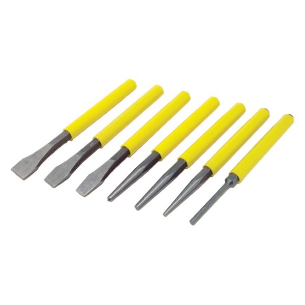 Performance Tool® - 7-piece Vinyl Covered Shanks Punch and Chisel Mixed Set