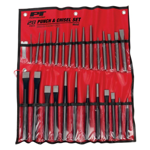 Performance Tool® W754 - 28-piece Punch and Chisel Mixed Set 