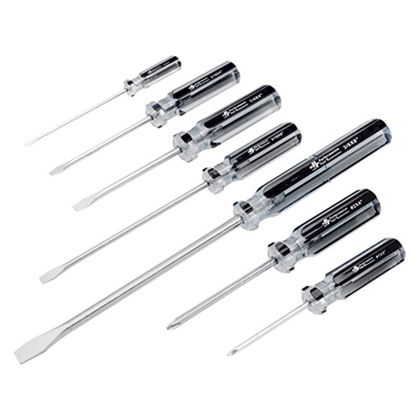 Performance Tool® - 7-piece Dipped Handle Phillips/Slotted Mixed Screwdriver Set
