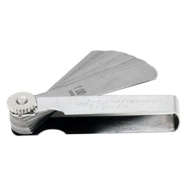 Performance Tool® - 0.04 to 1 mm Metric Stainless Steel Straight Feeler Gauge Set