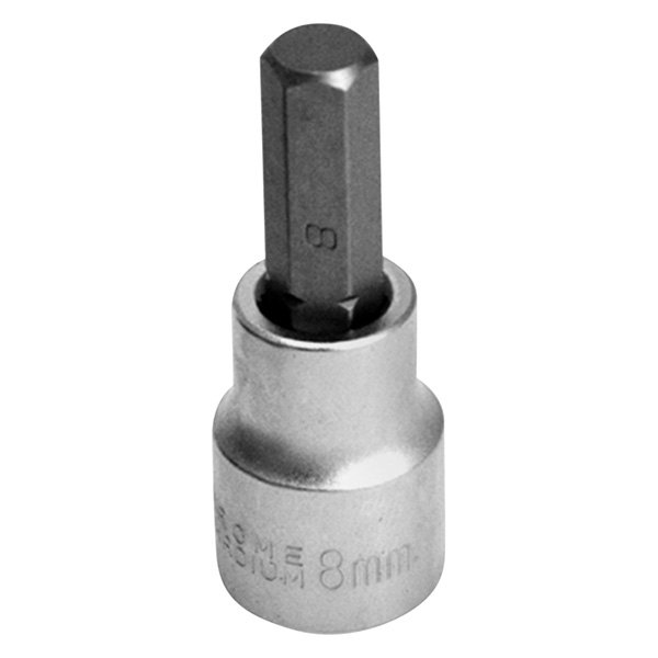 Performance Tool® - 8 mm Metric Vanadium Steel Chrome Hex Bit (1 Piece)