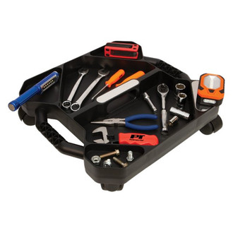 Performance Tool® - 17.13" x 15.75" Black Plastic Rolling Tool Caddy