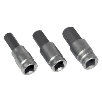 Performance Tool® - 1/2" Drive Metric Hex Bit Socket Set 3 Pieces